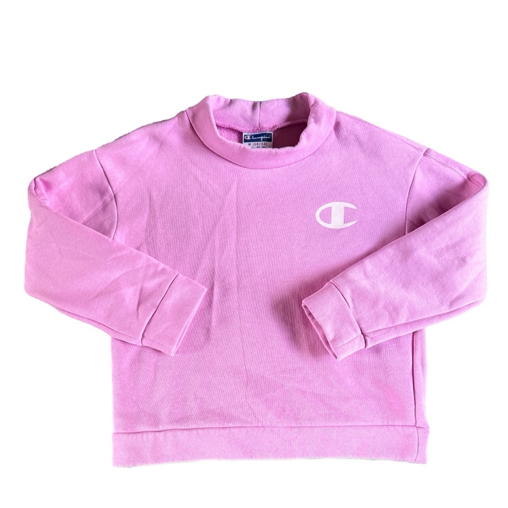 Champion Girls Mock Neck Crewneck Sweatshirt
